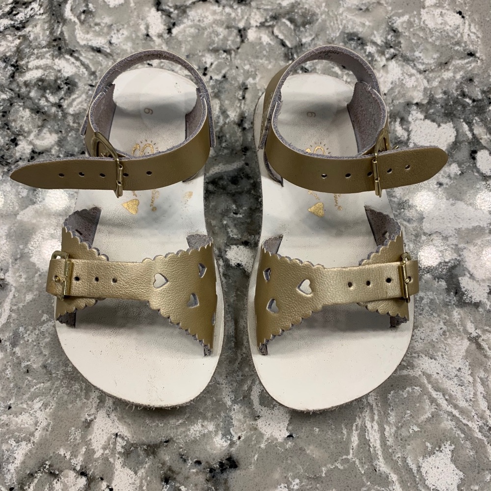 Salt Water Sandals by Hoy - Gold